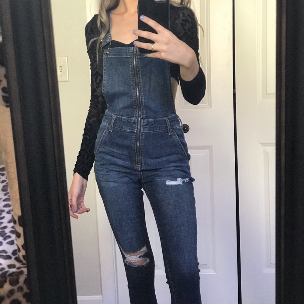 Skinny Jean Overalls